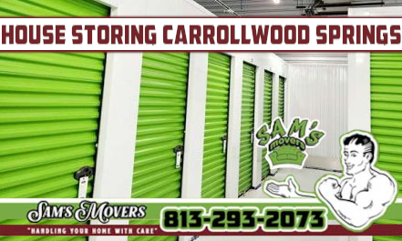 Carrollwood Springs House Storing - Sam's Movers