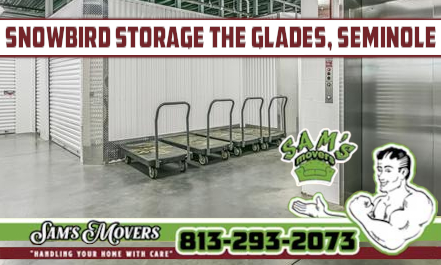 The Glades, Seminole Snowbird Storage - Sam's Movers